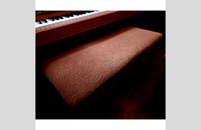 Used Hellas Satin Teak 108 Upright Piano Sold As Seen Bargain - Image 8